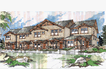 Spring Creek Townhomes, Garage Down Units